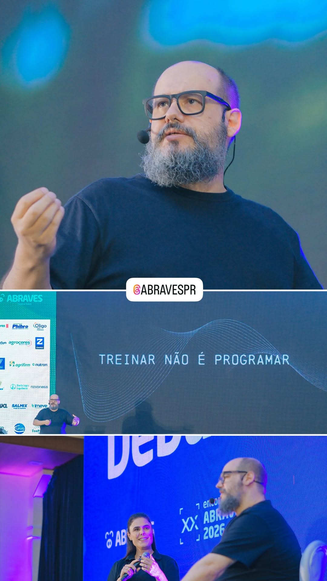 Ricardo Cavallini durante palestra para ABRAVES