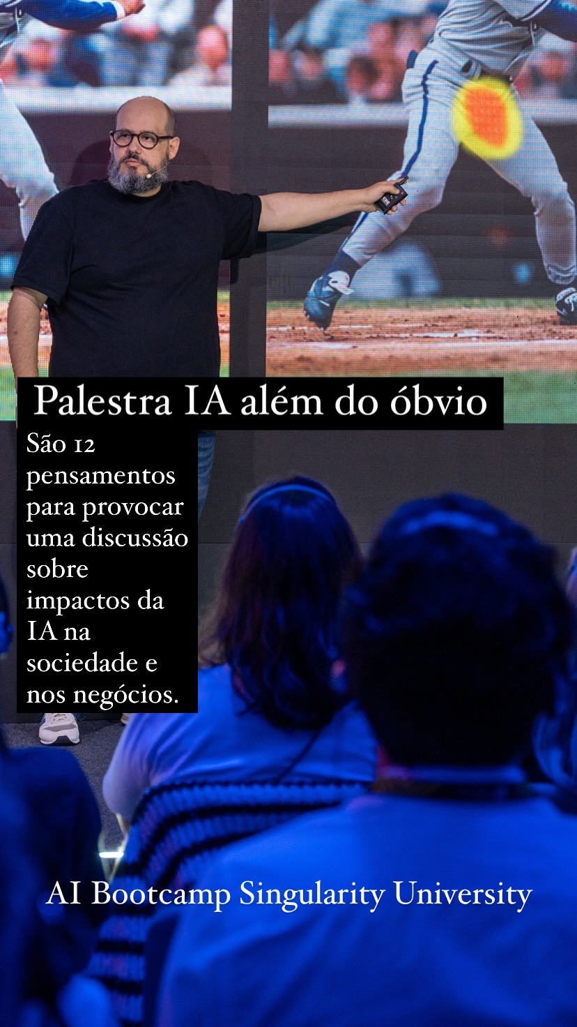 Ricardo Cavallini durante palestra no evento AI Bootcamp