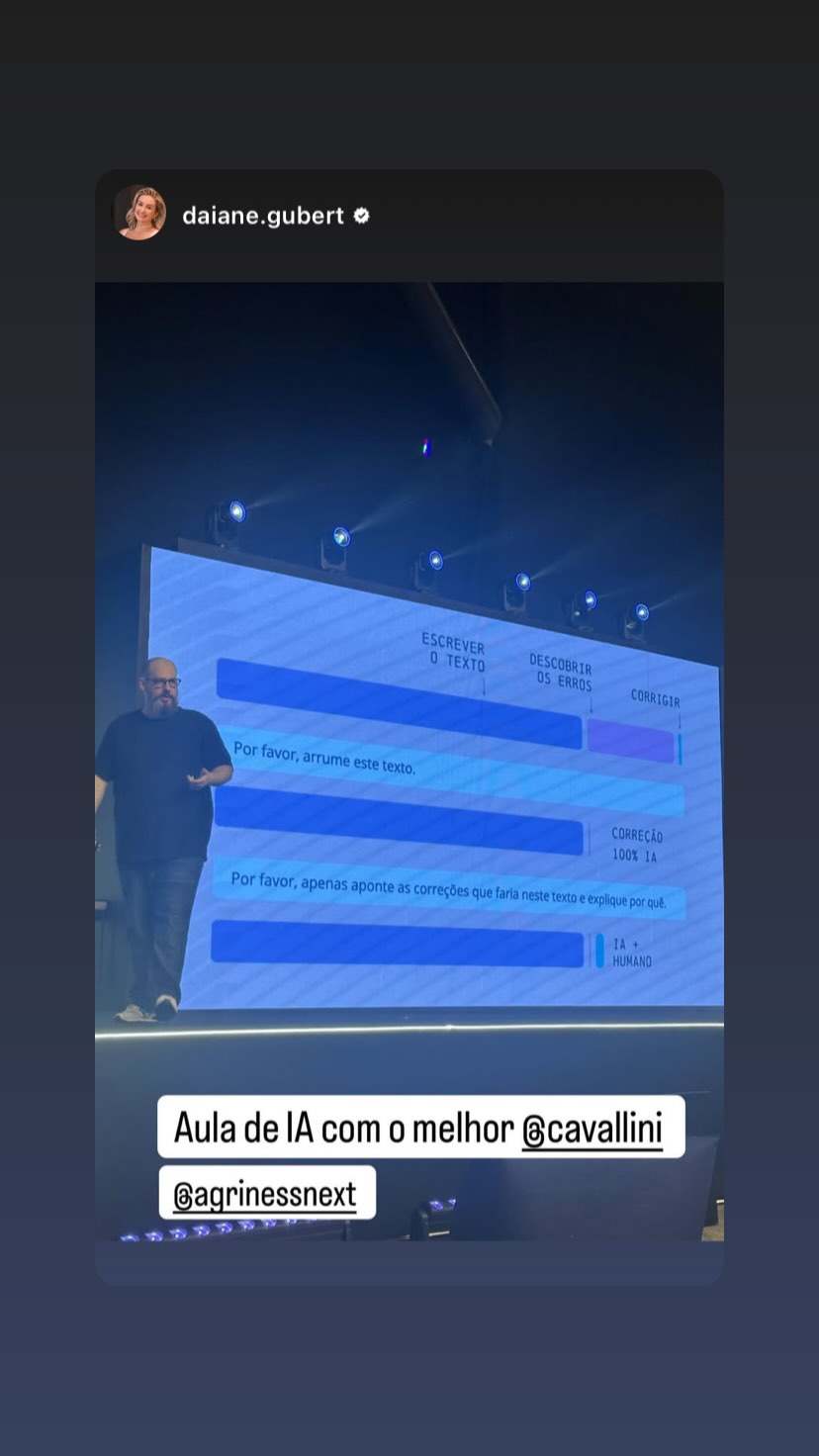 Ricardo Cavallini durante palestra no evento Agriness Next