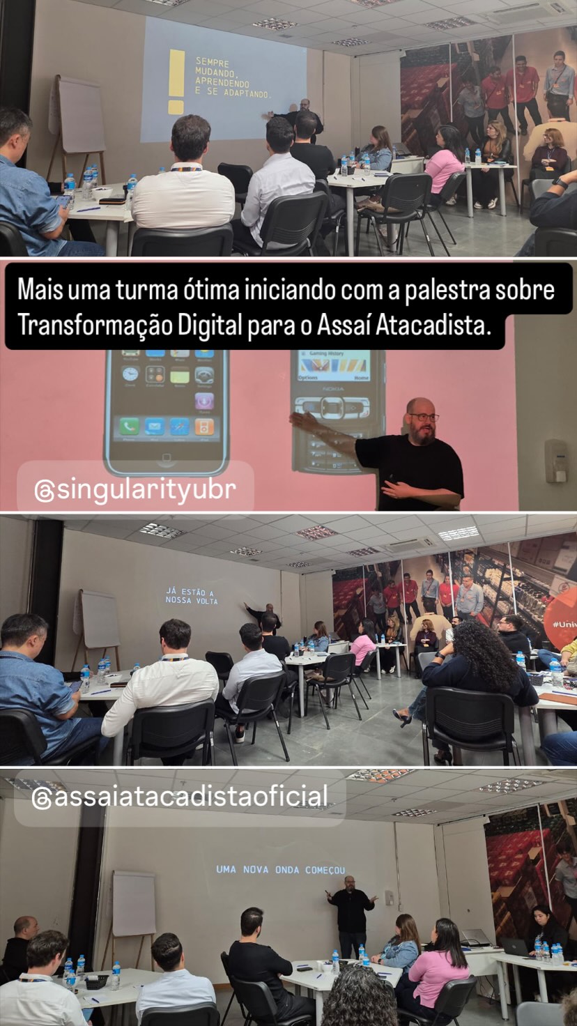 Ricardo Cavallini durante palestra para Assaí Atacadista