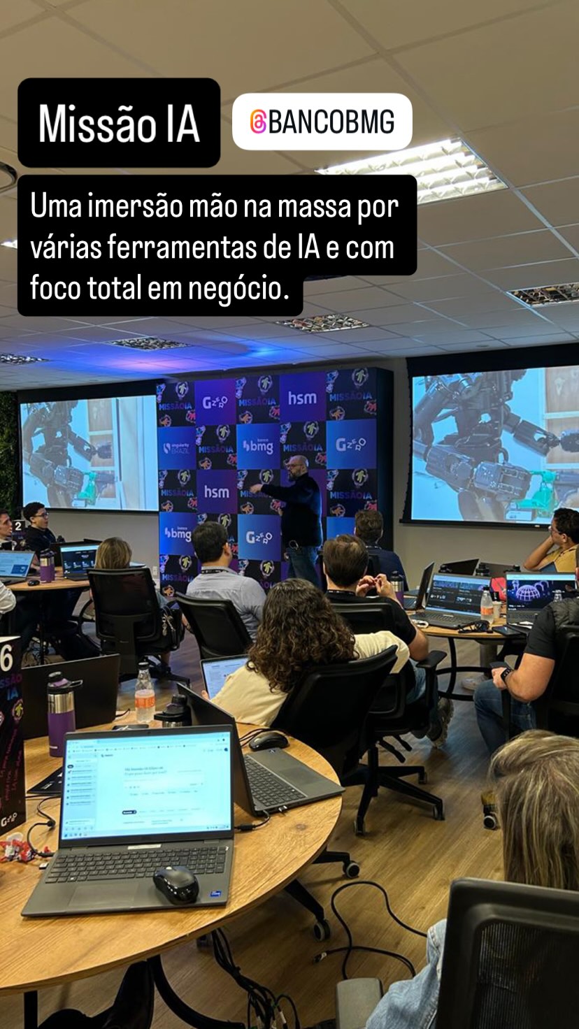 Ricardo Cavallini durante palestra para Banco BMG