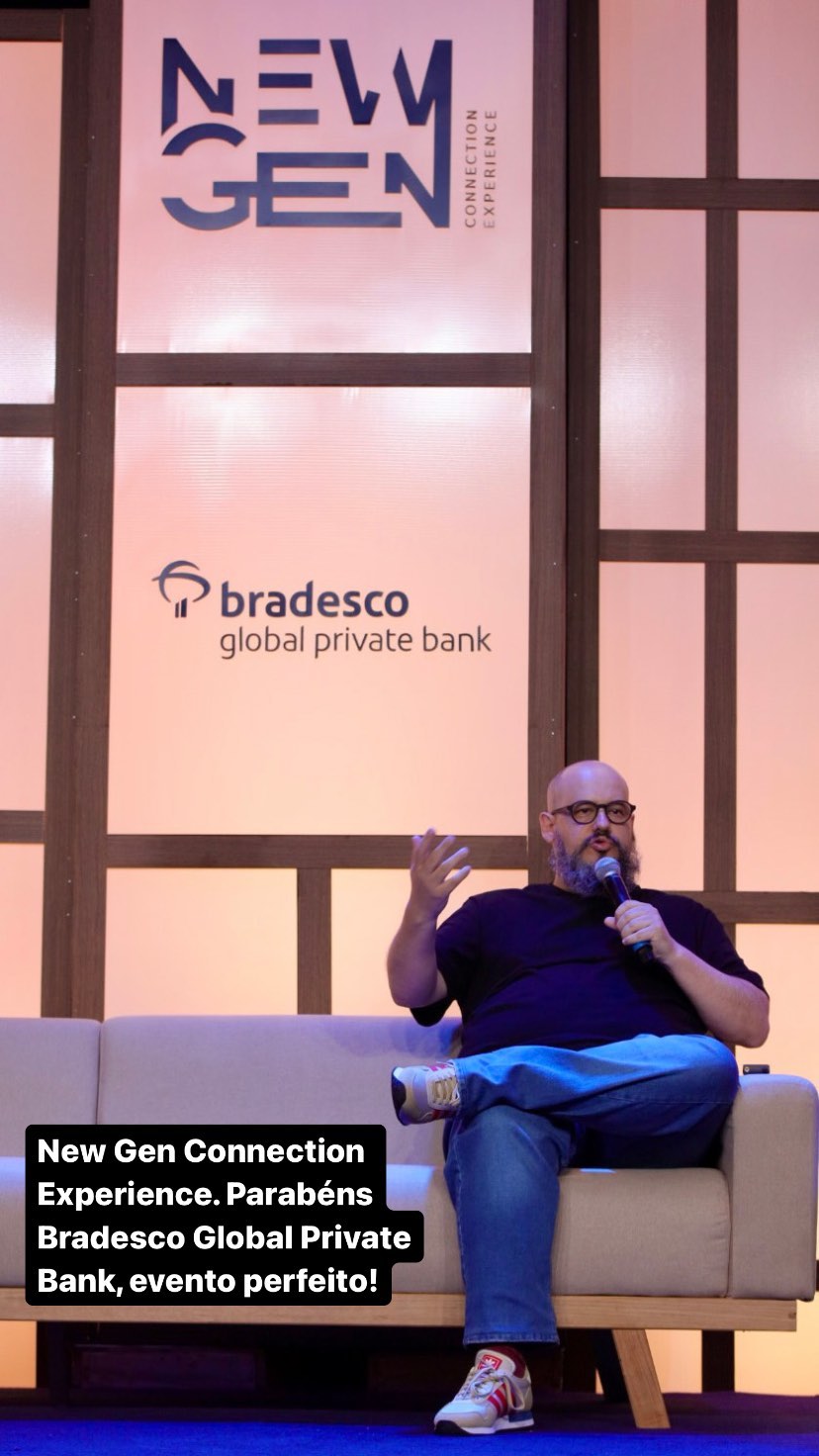 Ricardo Cavallini durante palestra para Bradesco