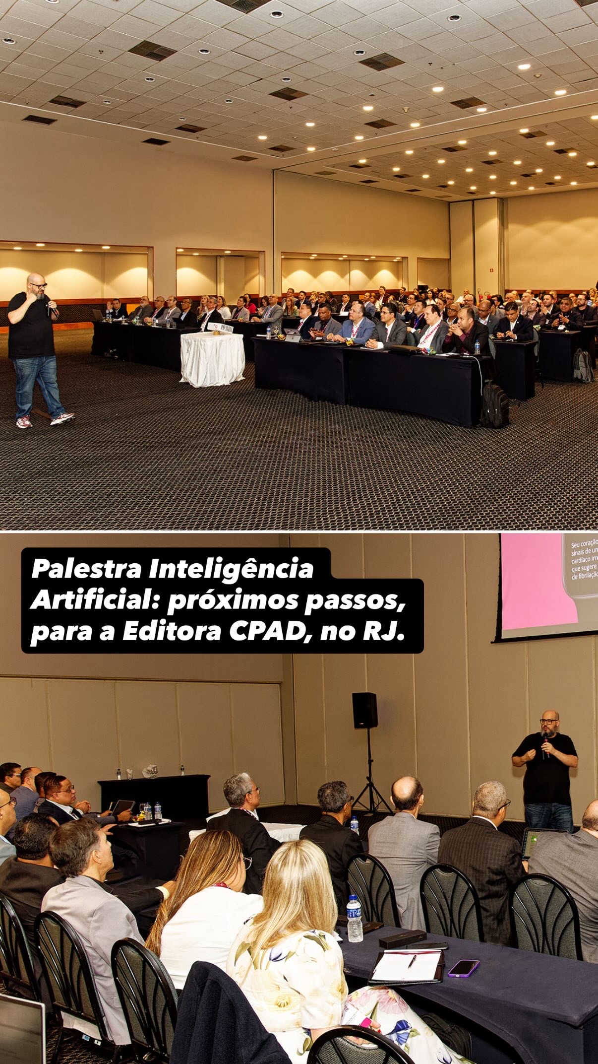 Ricardo Cavallini durante palestra para CPAD