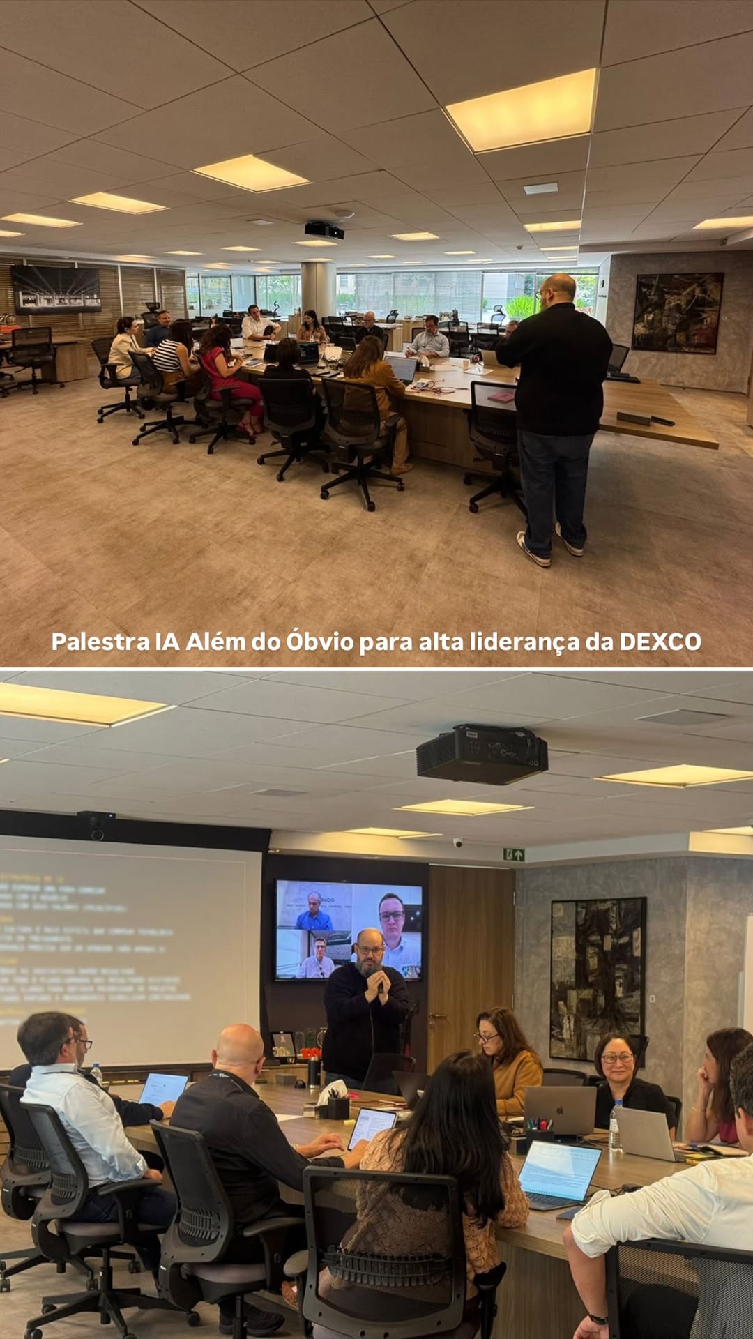 Ricardo Cavallini durante palestra para Dexco