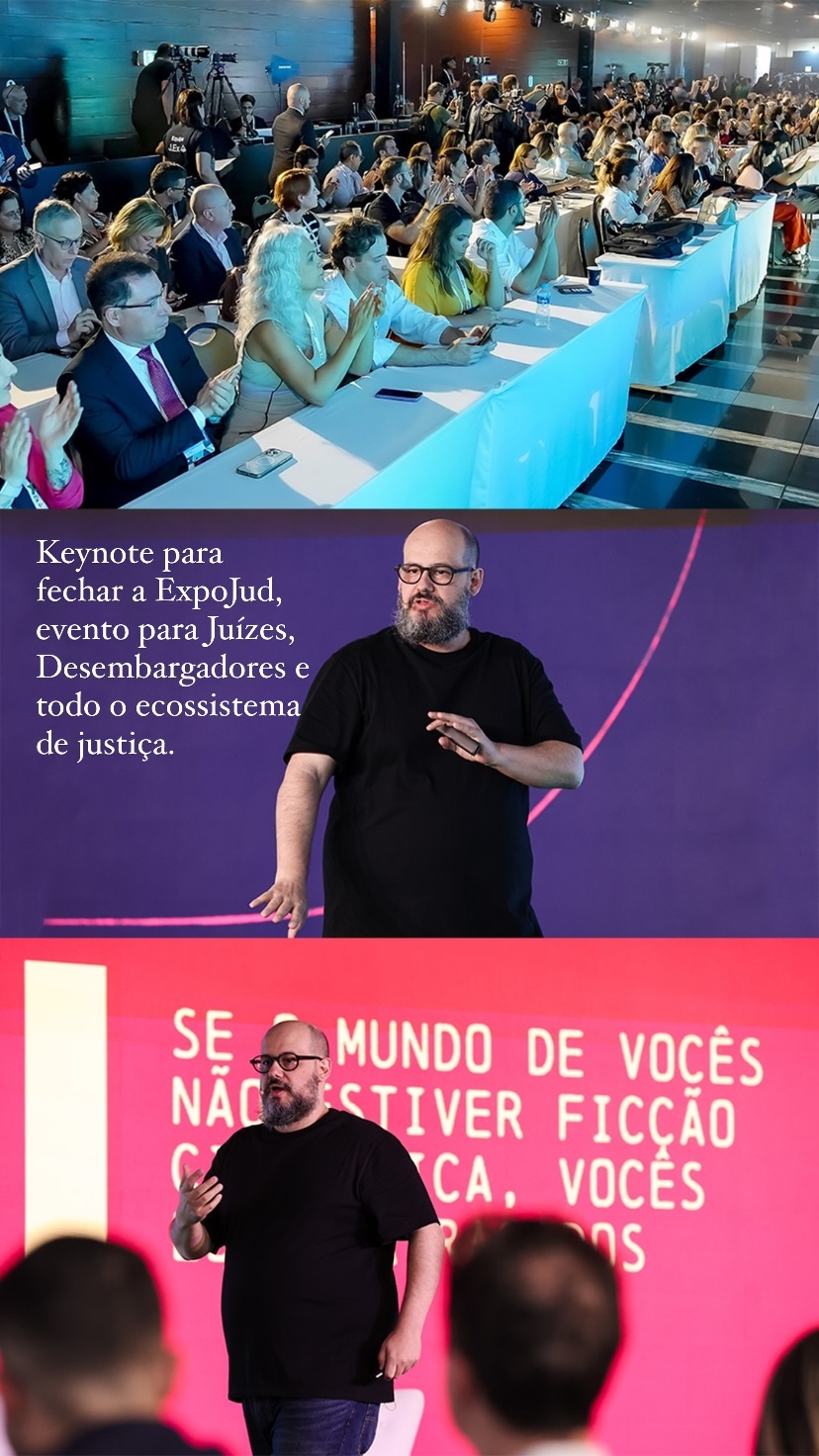 Ricardo Cavallini durante palestra no evento ExpoJud