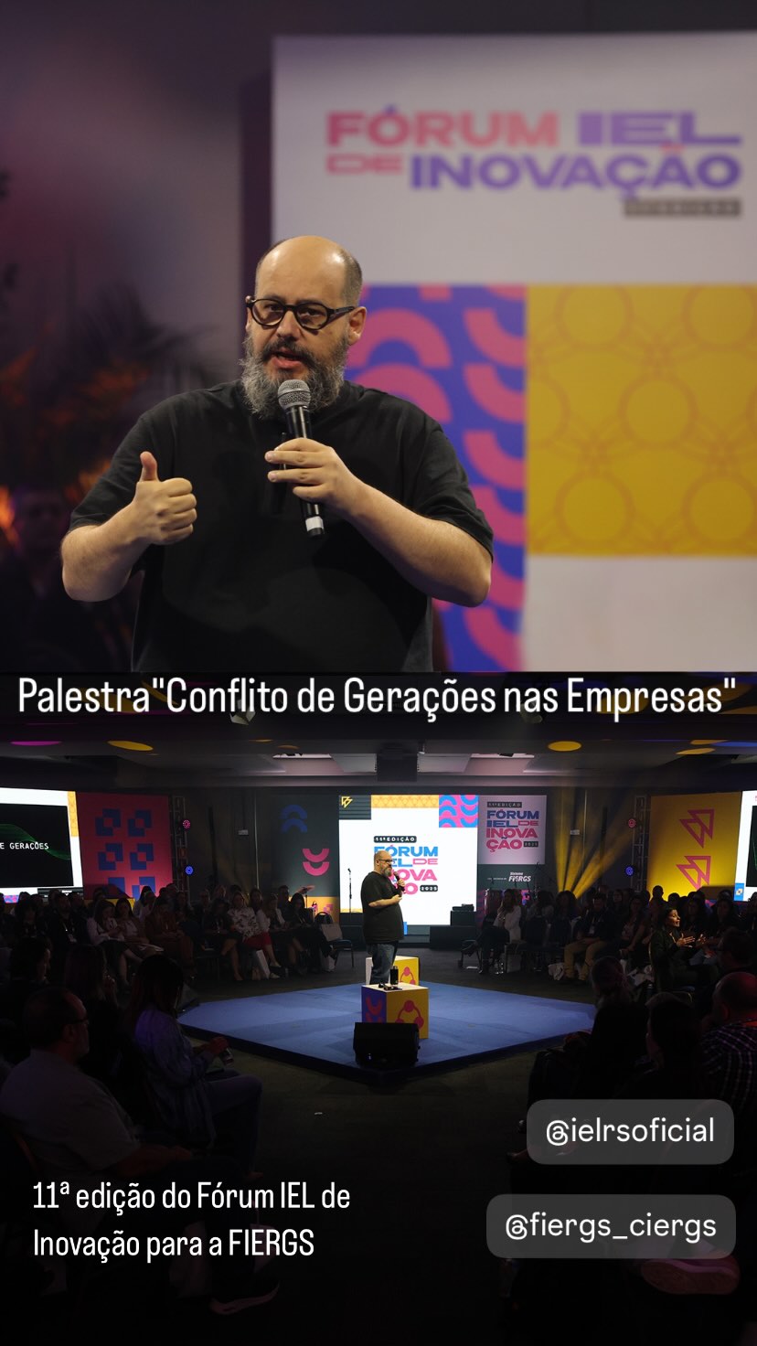 Ricardo Cavallini durante palestra para FIERGS