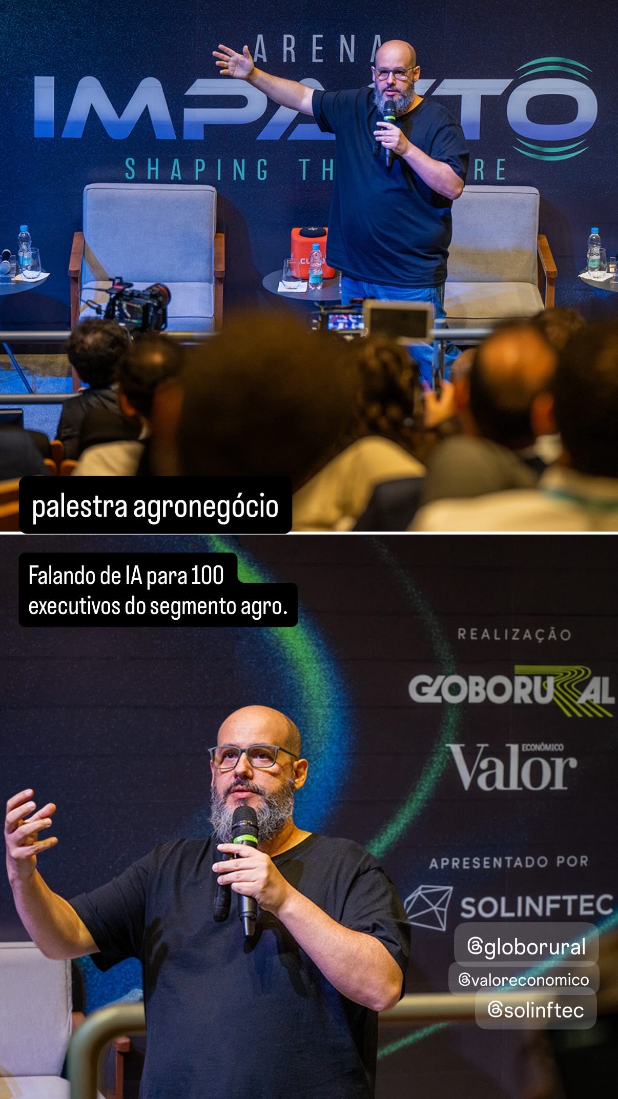 Ricardo Cavallini durante palestra para Globo Rural