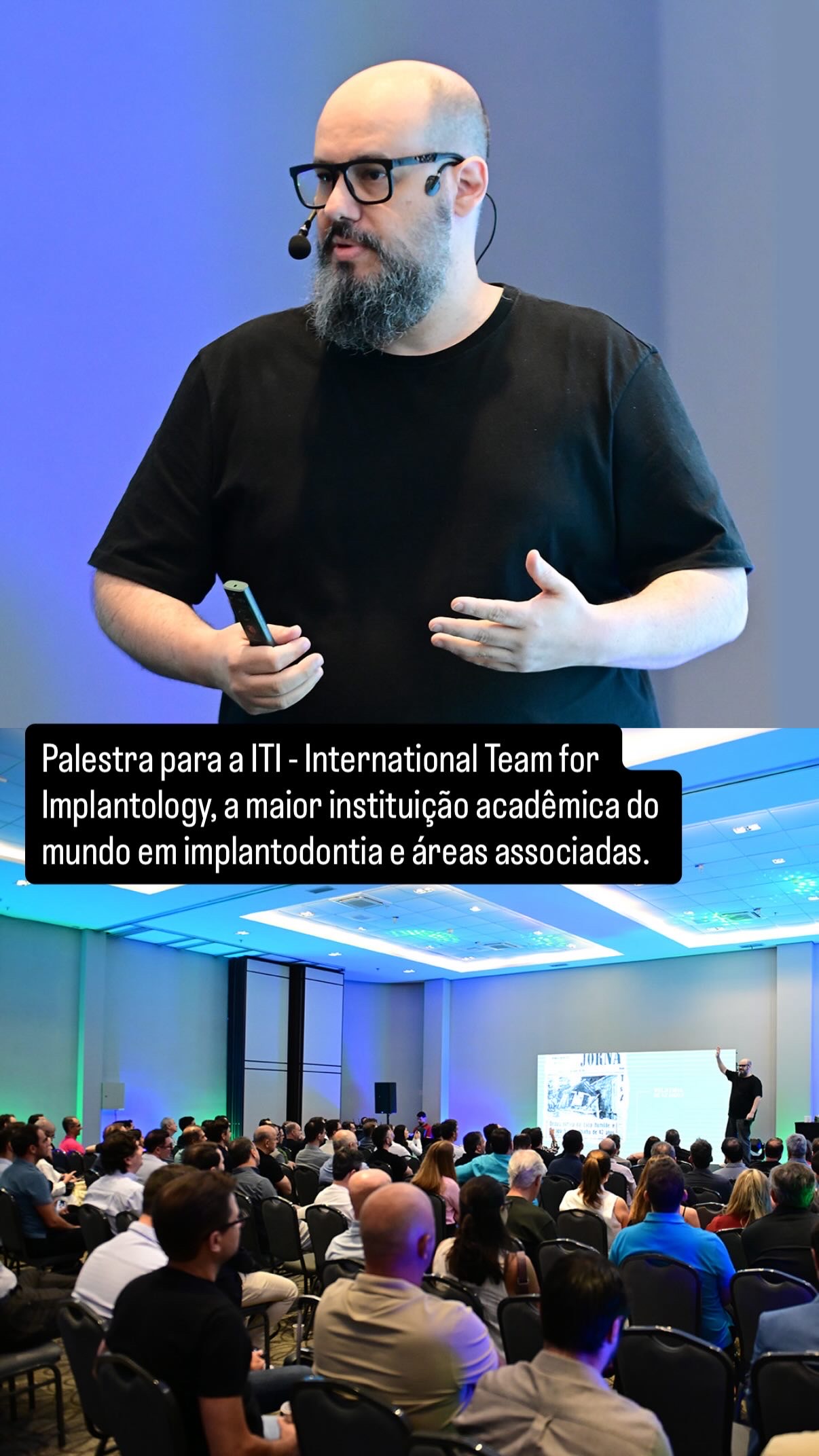 Ricardo Cavallini durante palestra para ITI