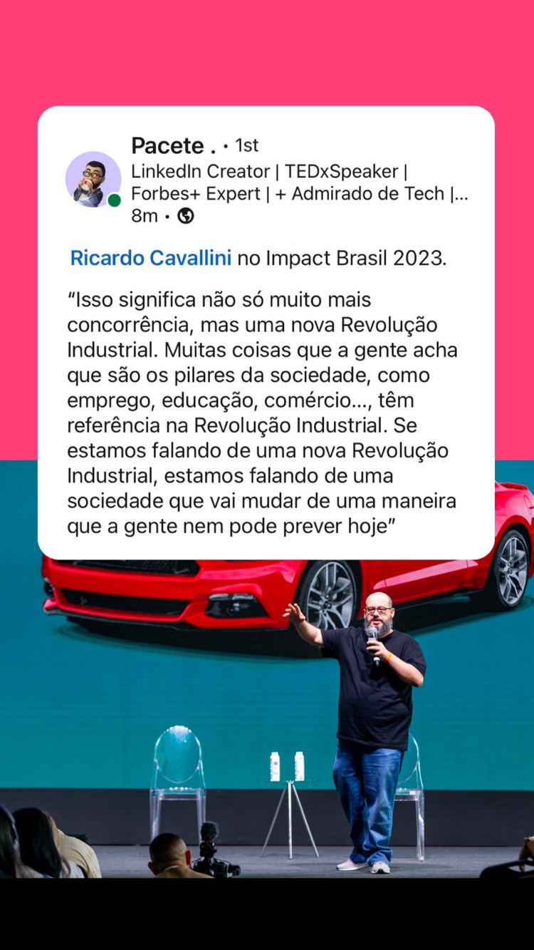 Ricardo Cavallini durante palestra para Impact Brasil