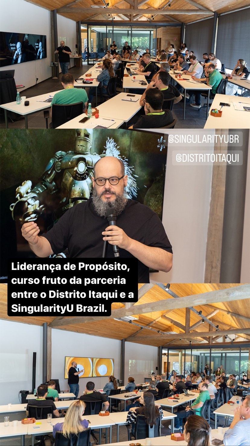Ricardo Cavallini durante palestra no evento Itaqui Liderança de Propósito
