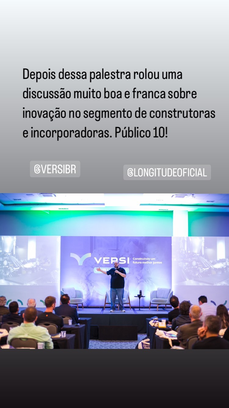 Ricardo Cavallini durante palestra para Longitude Incorporadora