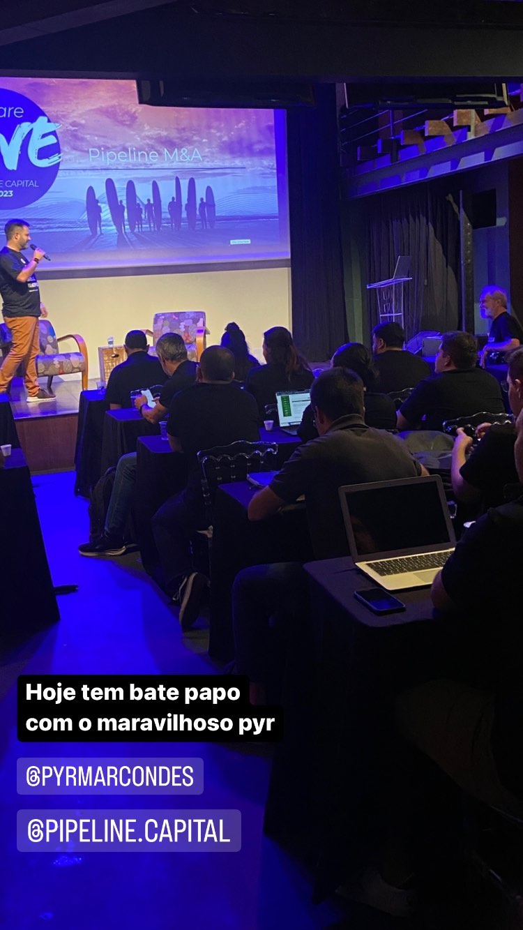 Ricardo Cavallini durante palestra para Pipeline Capital
