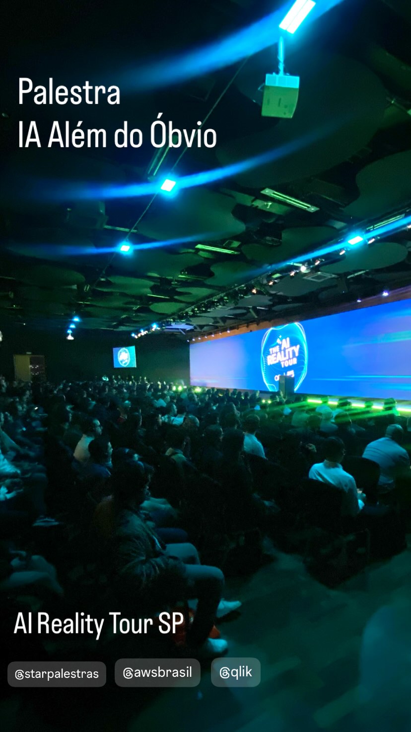Ricardo Cavallini durante palestra para QLIK