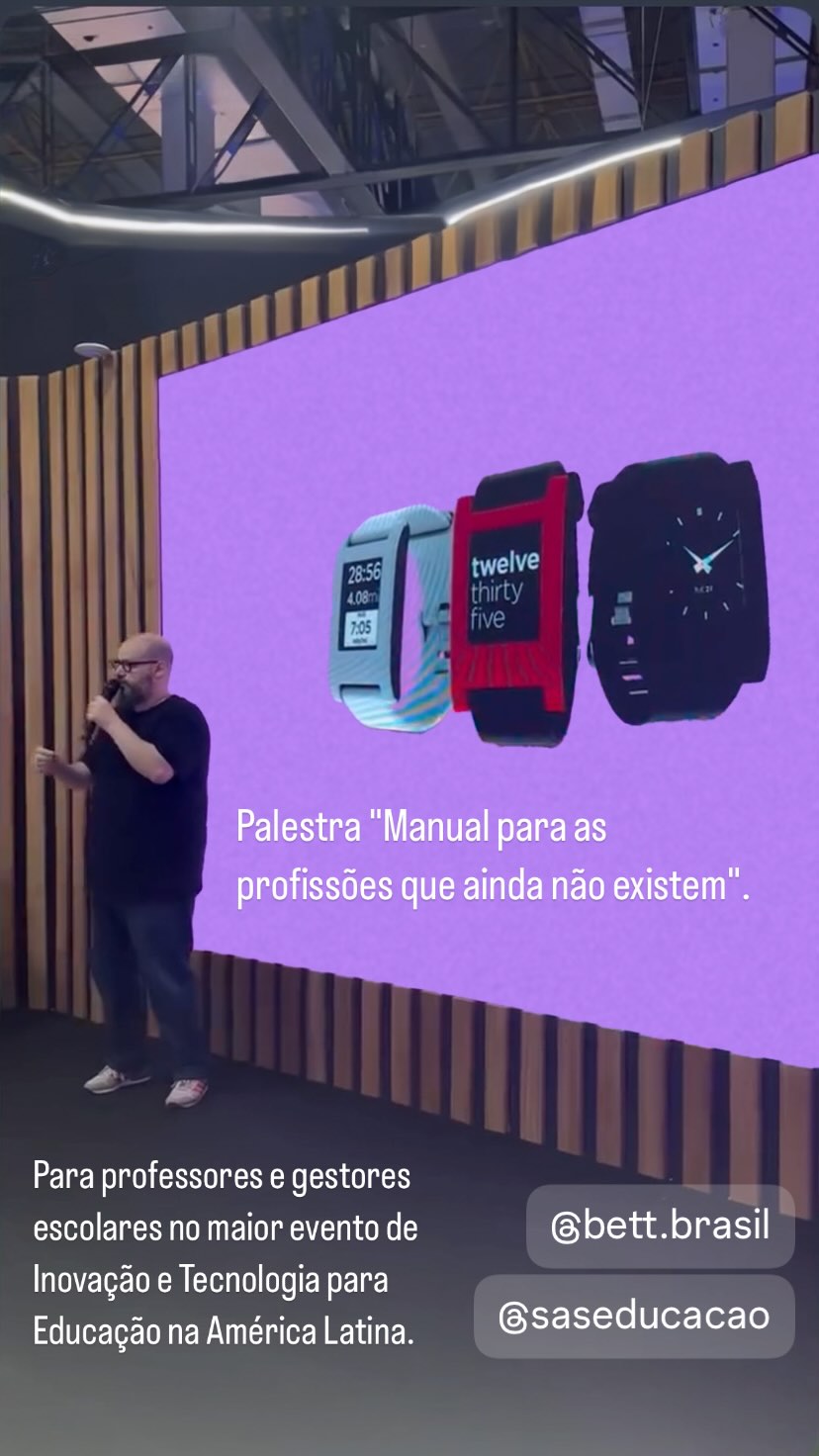 Ricardo Cavallini durante palestra para SAS Educação