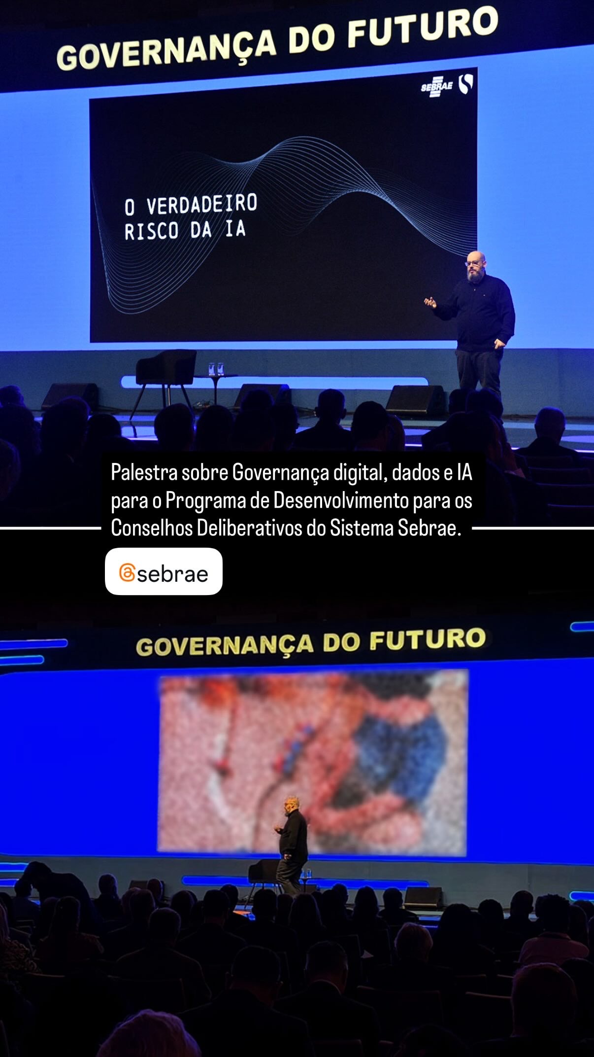 Ricardo Cavallini durante palestra para Sebrae Conselho
