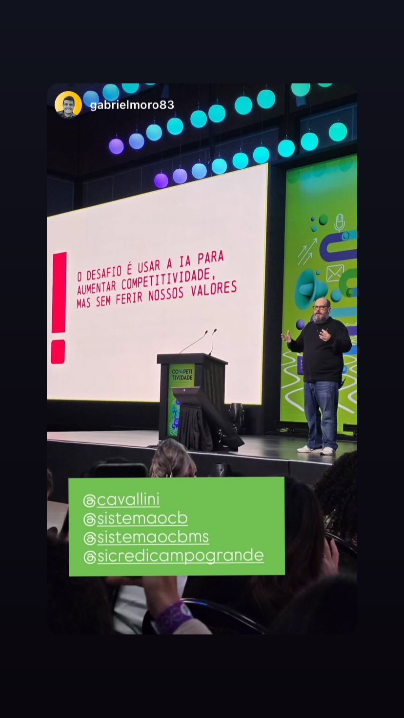 Ricardo Cavallini durante palestra para Sicredi Campo Grande