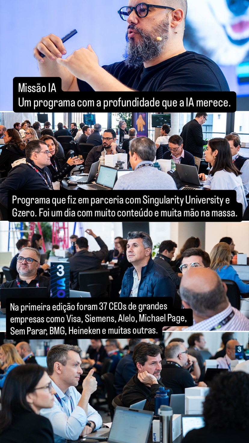 Ricardo Cavallini durante palestra no evento Singularity University Missão IA