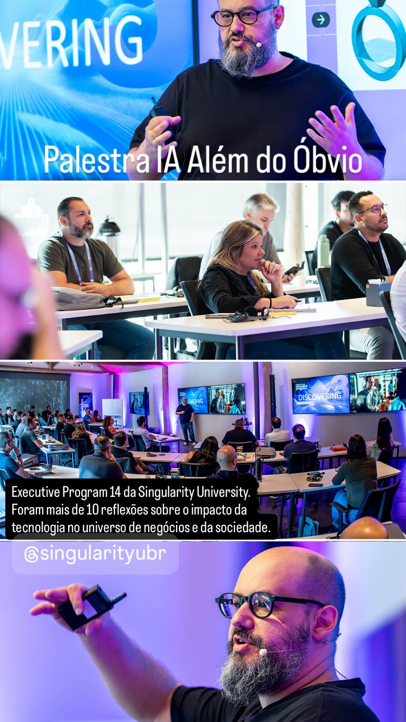 Ricardo Cavallini durante palestra no evento Singularity University Executive Program 14