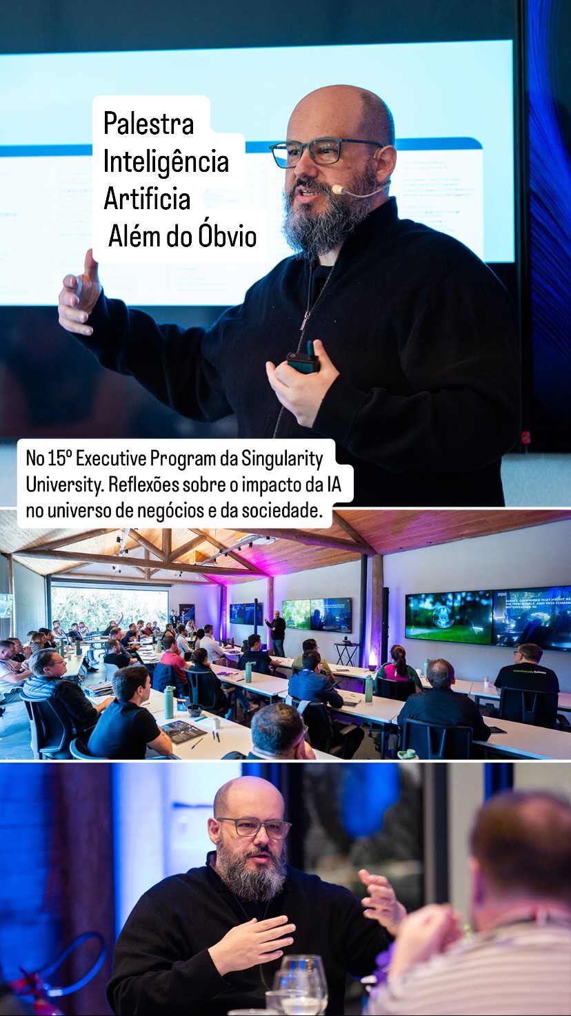Ricardo Cavallini durante palestra no evento Singularity University Executive Program 15