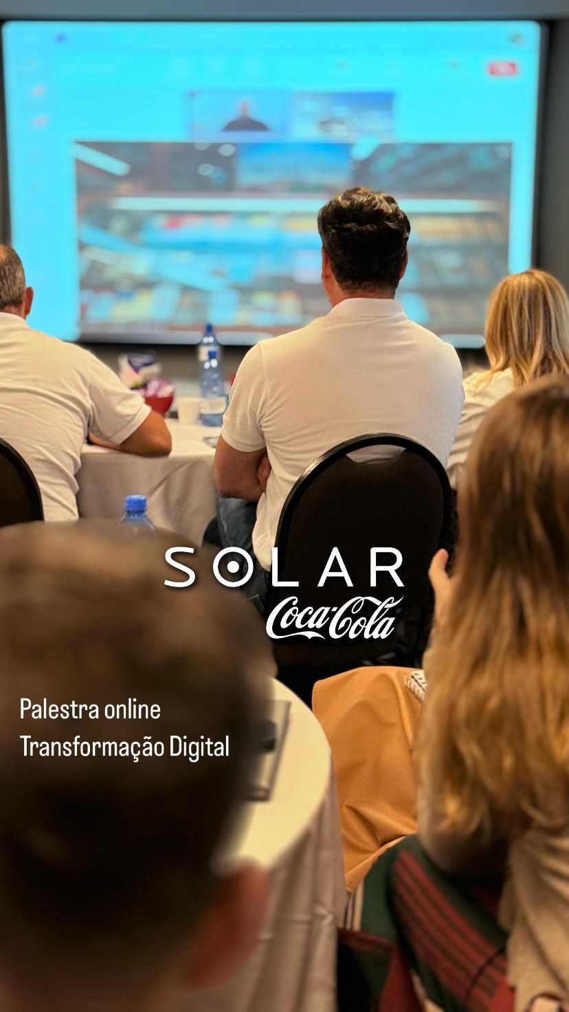Ricardo Cavallini durante palestra para Solar Coca-Cola