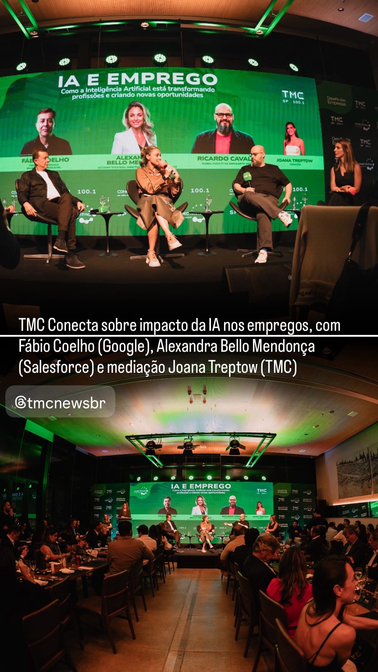 Ricardo Cavallini durante palestra para TMC
