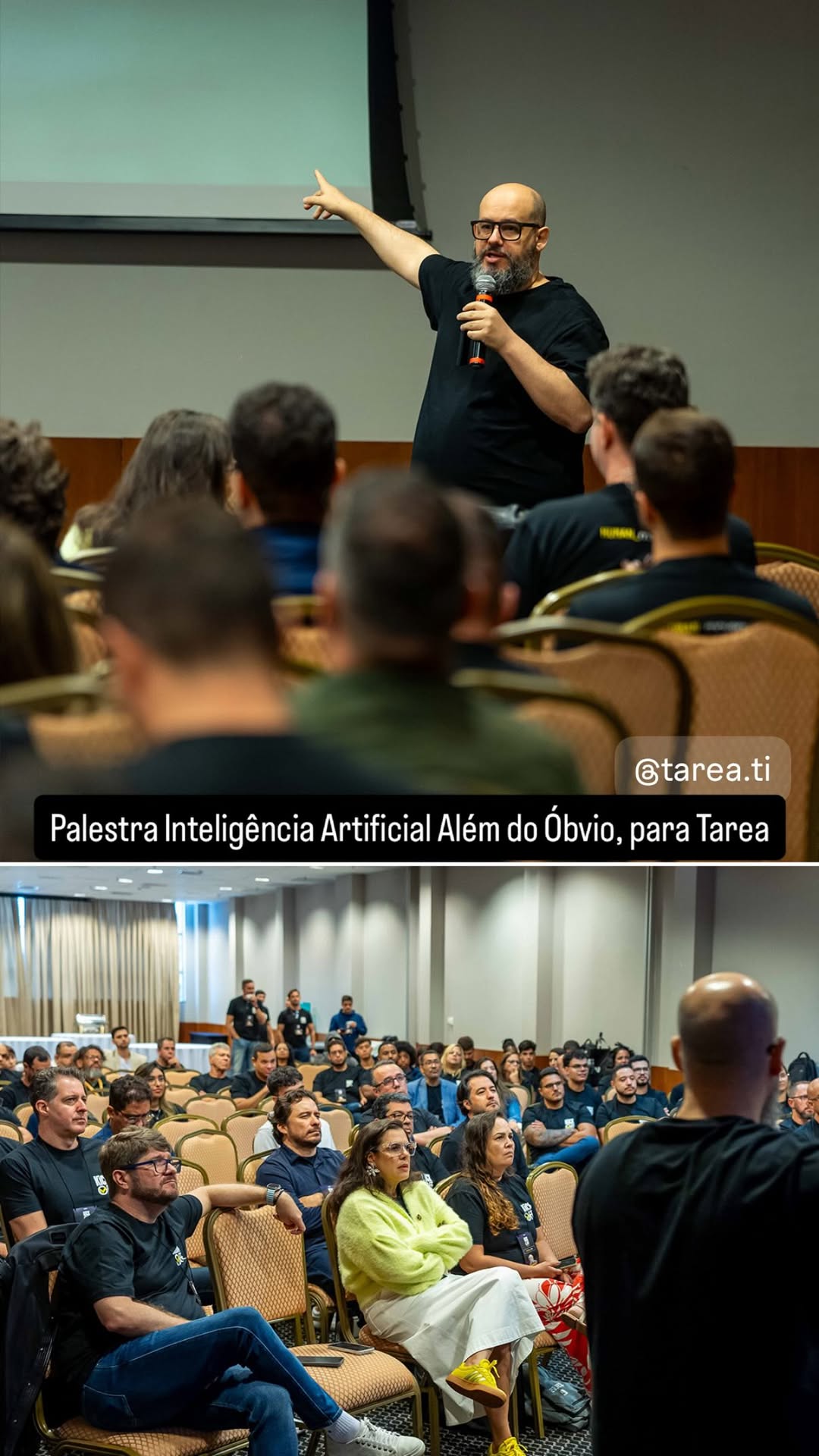 Ricardo Cavallini durante palestra para Tarea