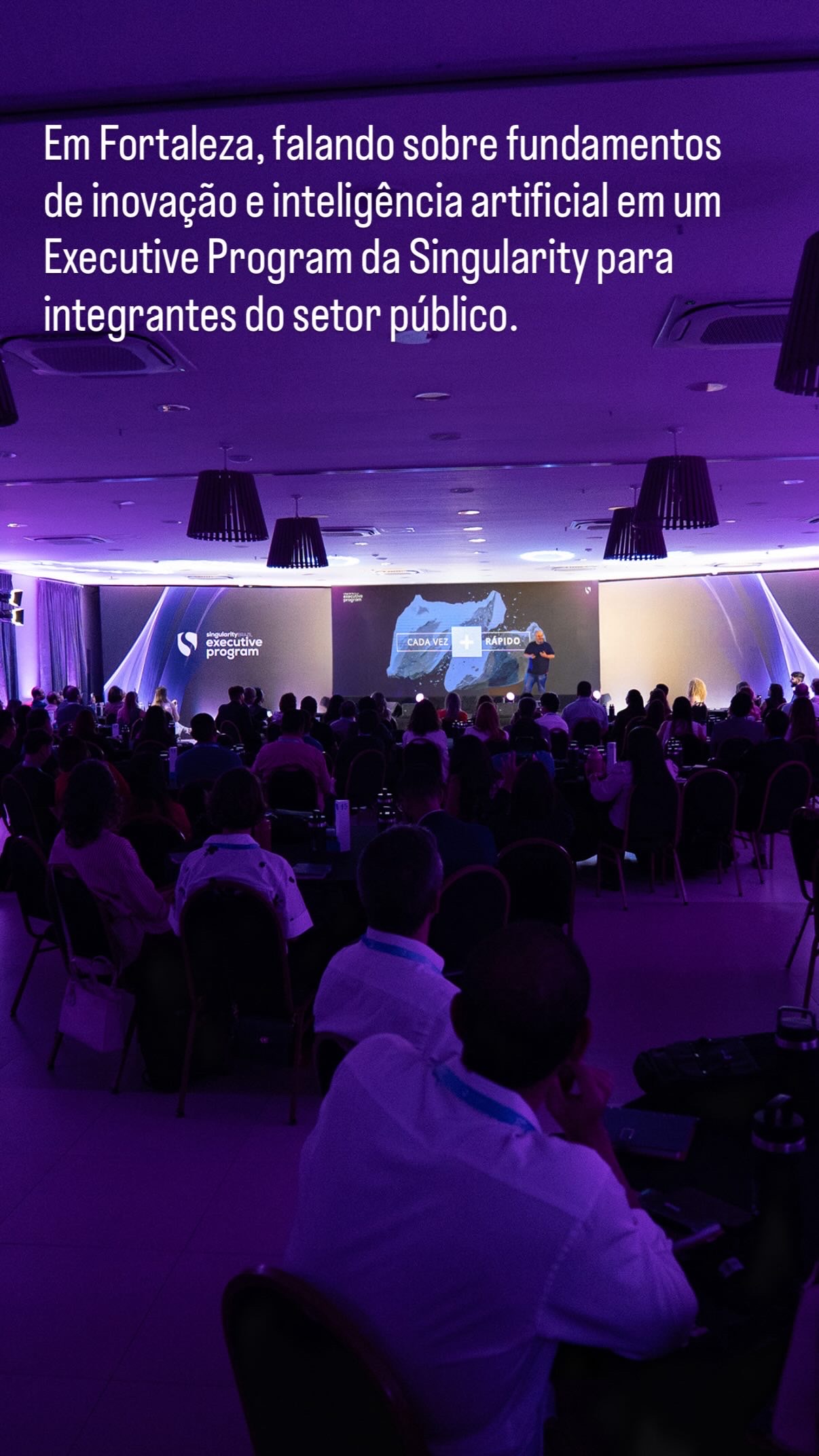Ricardo Cavallini durante palestra para Tribunal de Justiça do Ceará