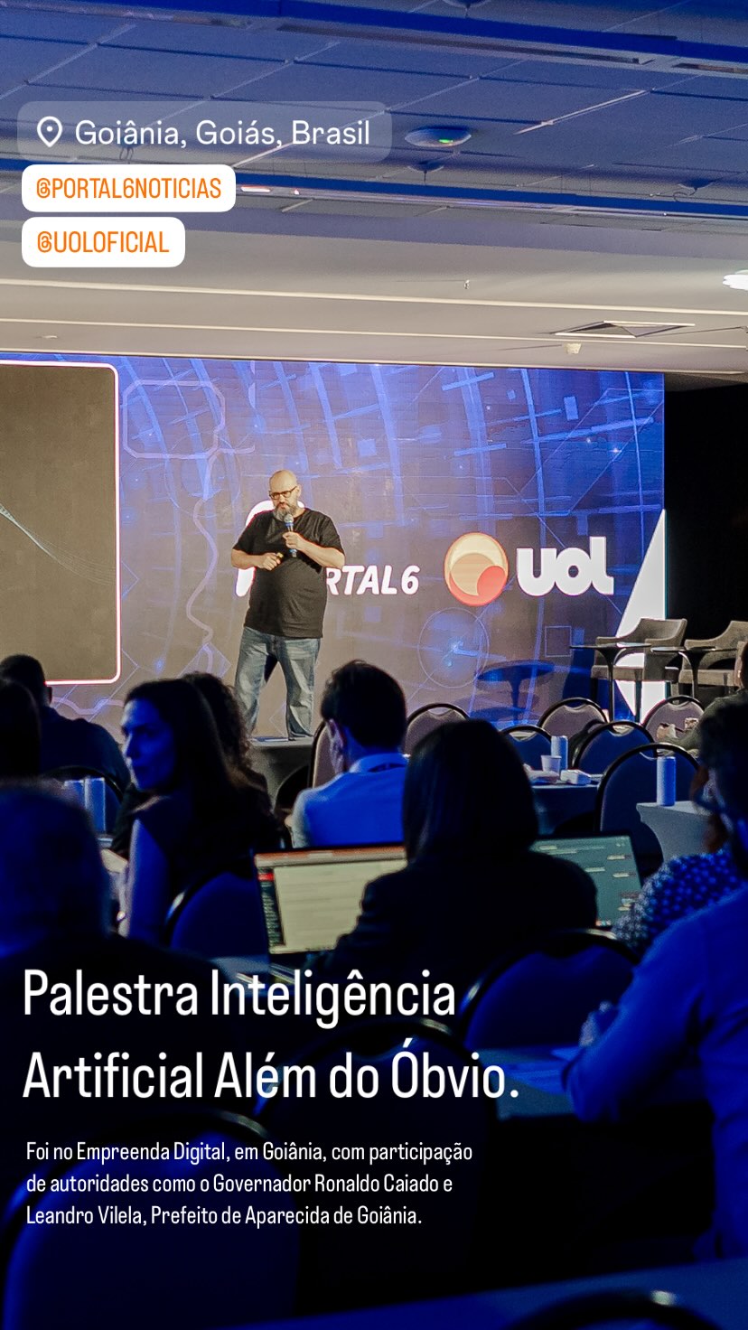 Ricardo Cavallini durante palestra para UOL