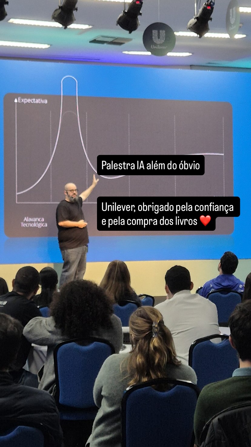 Ricardo Cavallini durante palestra para Unilever