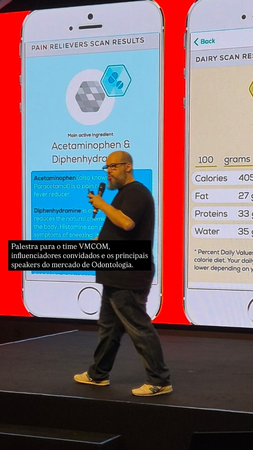 Ricardo Cavallini durante palestra para VMCom