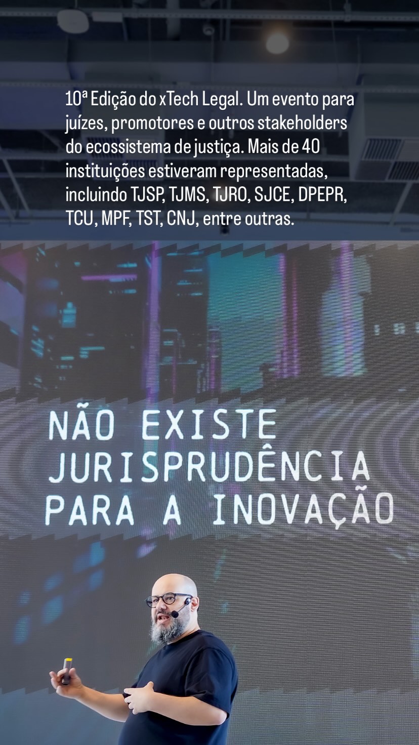 Ricardo Cavallini durante palestra no evento xTech Legal 10