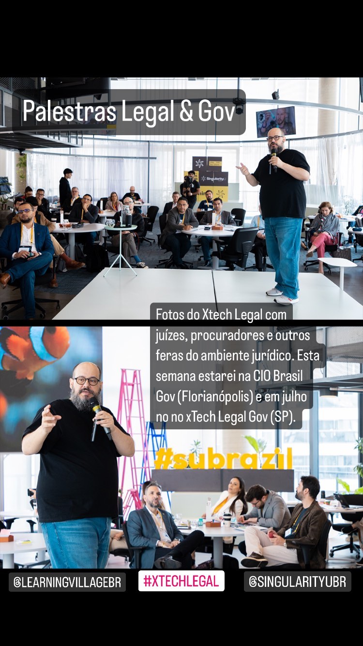 Ricardo Cavallini durante palestra no evento xTech Legal 4