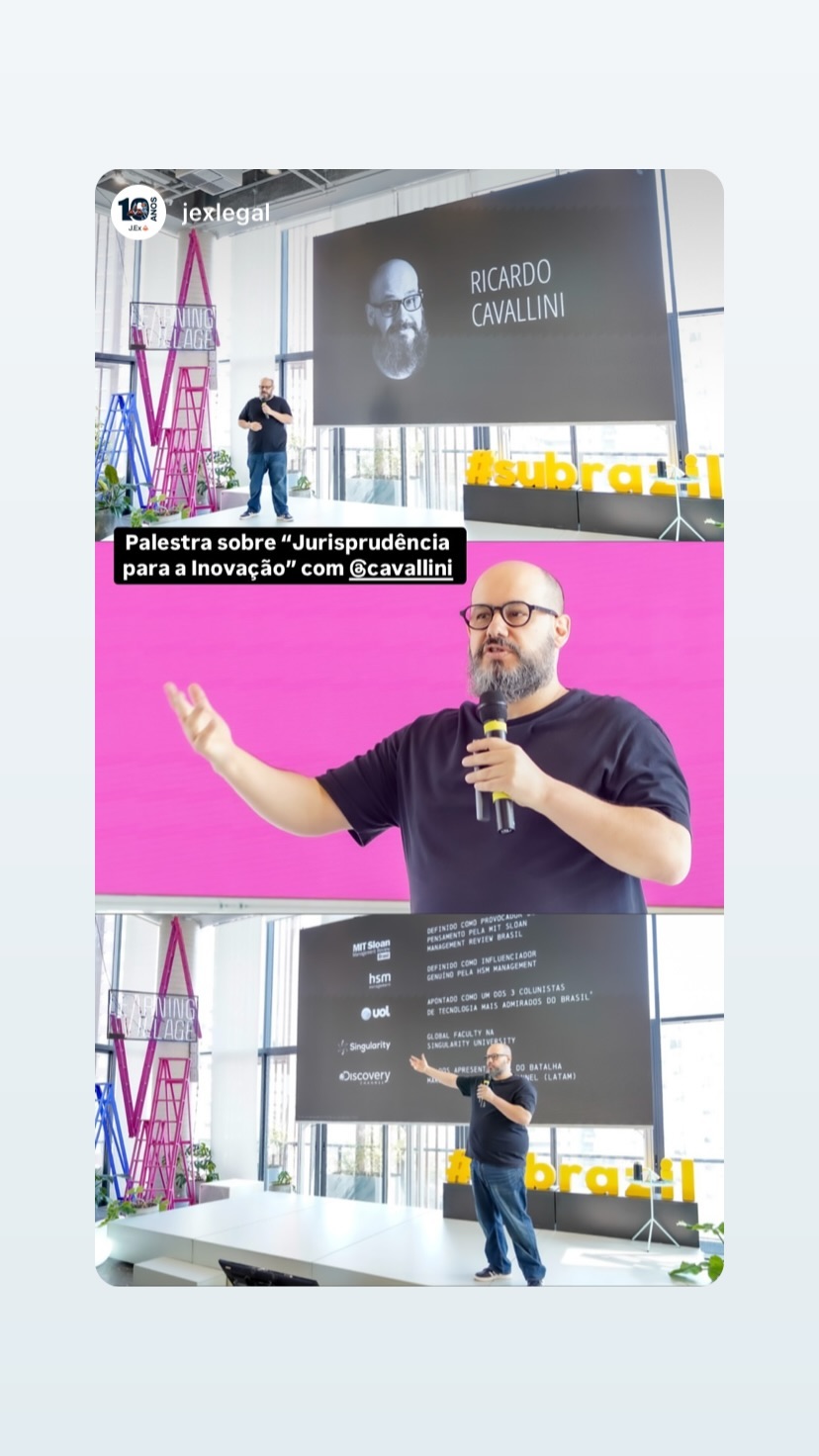 Ricardo Cavallini durante palestra no evento xTech Legal 8